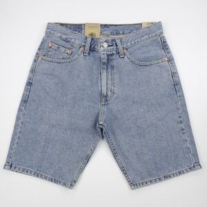 Levi's 505 Men's Straight Regular Fit 10" Denim 5 Pocket Shorts Light Blue 40